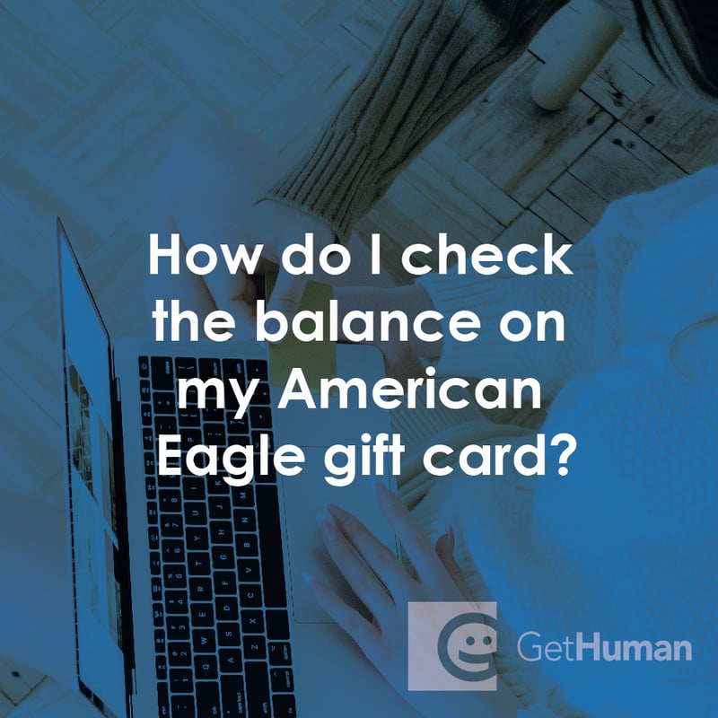 How Do I Check the Balance on My American Eagle Gift Card?