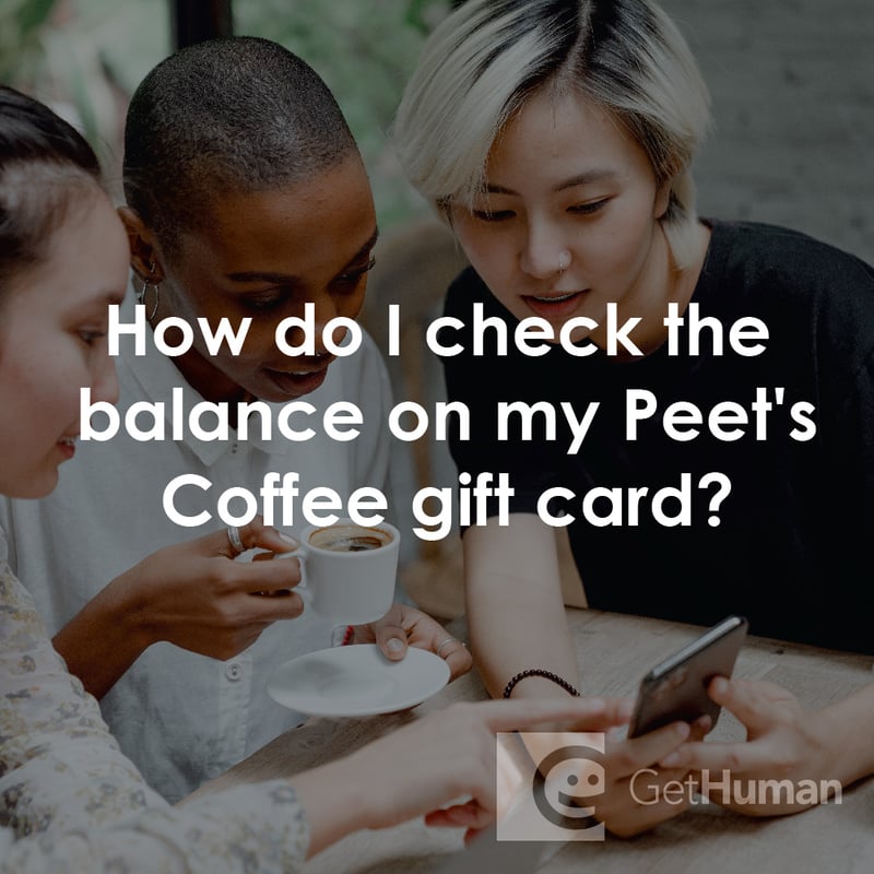 How Do I Check the Balance on My Peet’s Coffee Gift Card?