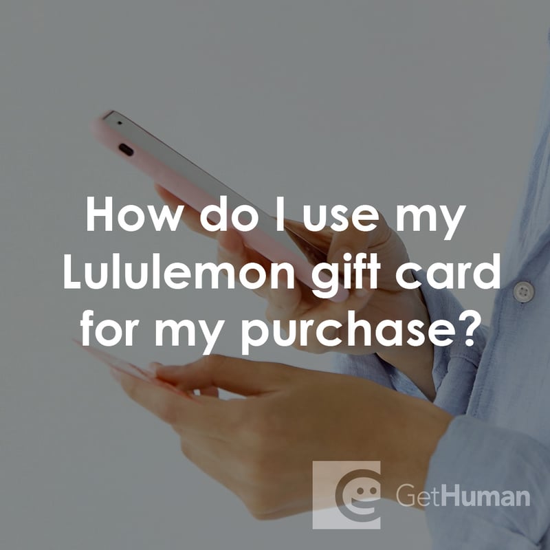 How Do I Use My Lululemon Gift Card for My Purchase?