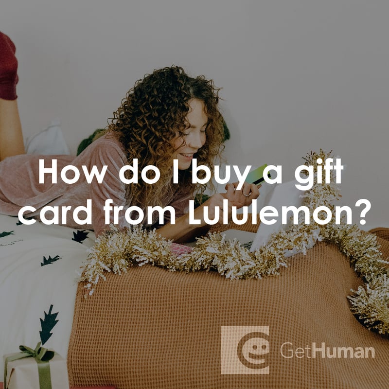 How Do I Buy a Gift Card from Lululemon?