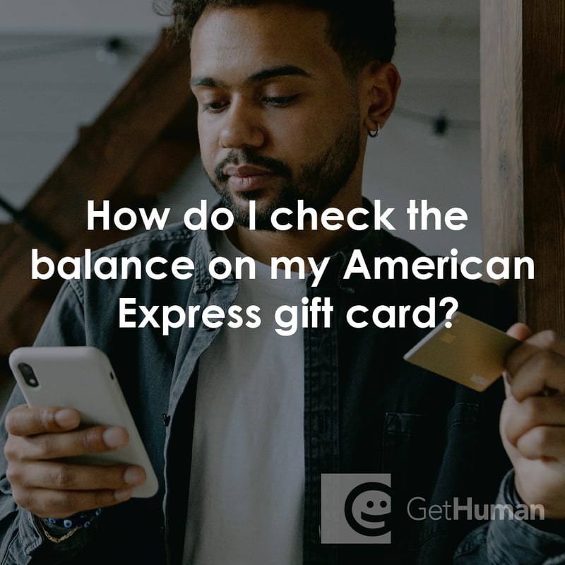 How Do I Check the Balance on My American Express Gift Card?