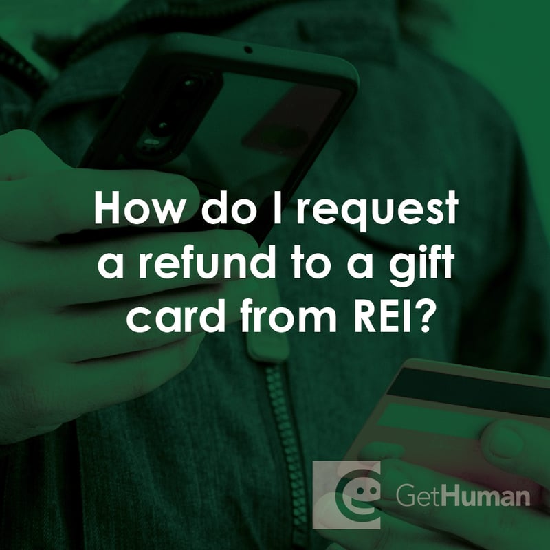 Could I Get a Refund from REI Added to a Gift Card?