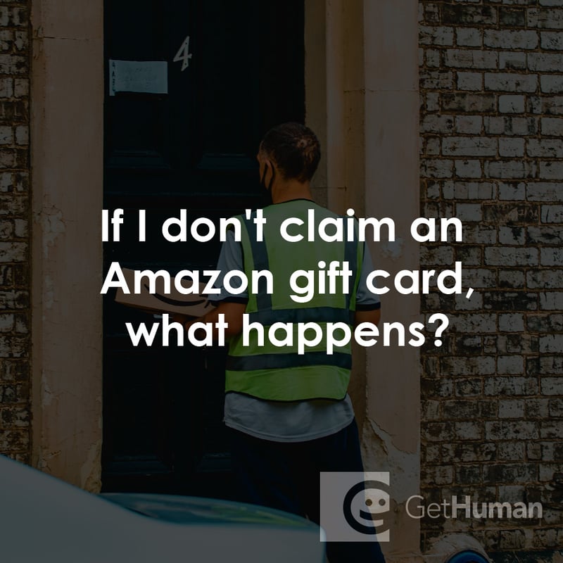 If I Don't Claim an Amazon Gift Card, What Happens?