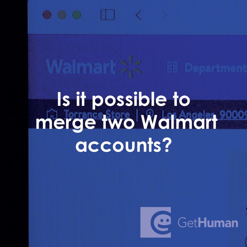 Is It Possible to Merge Two WalMart Accounts?