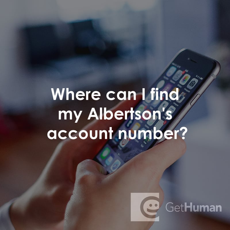 Where Can I Find My Albertsons Account Number?