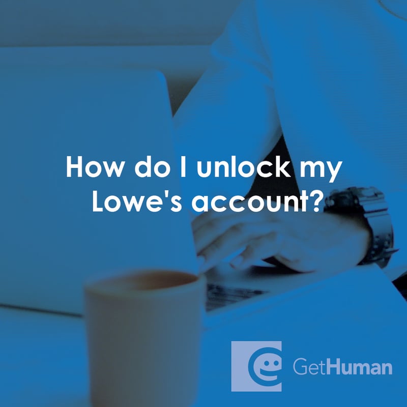 How Do I Unlock My Lowe's Account?