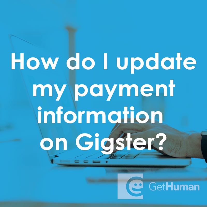 How do I update my payment information on Gigster?