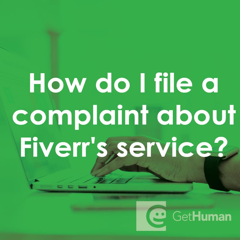 How do I file a complaint about Fiverr's service?
