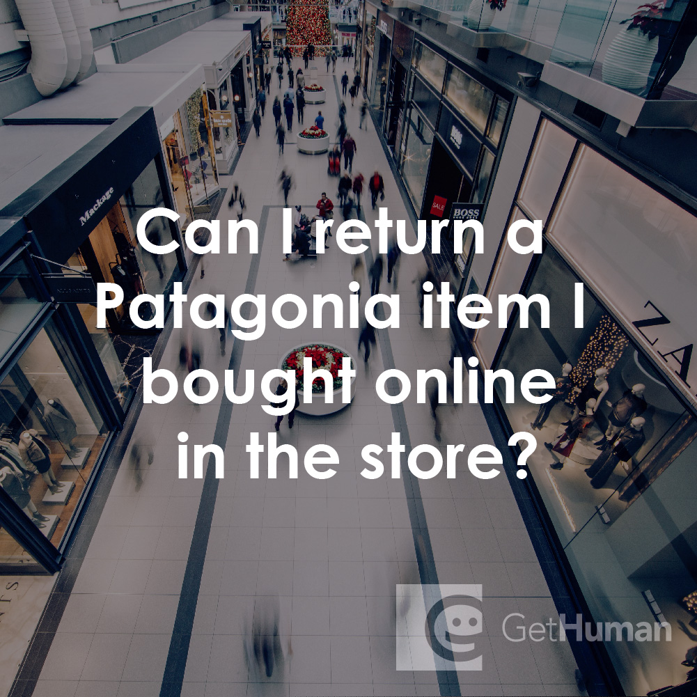 Can I Return a Patagonia Item I Bought Online in the Store?