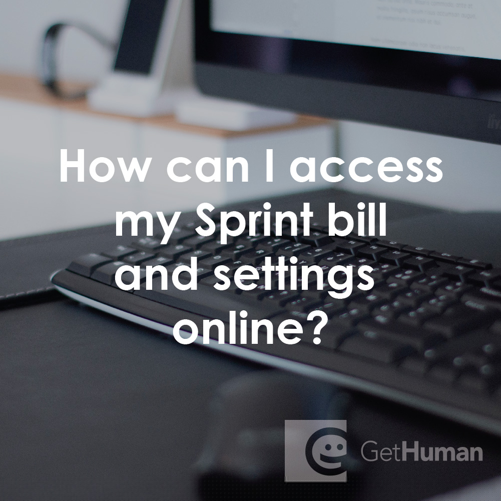 How Can I Access My Sprint Bill and Settings Online?