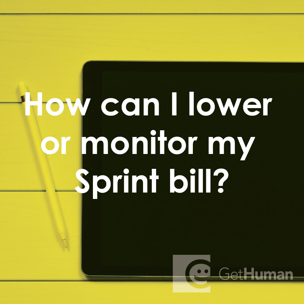 How Can I Lower or Monitor My Sprint Bill?