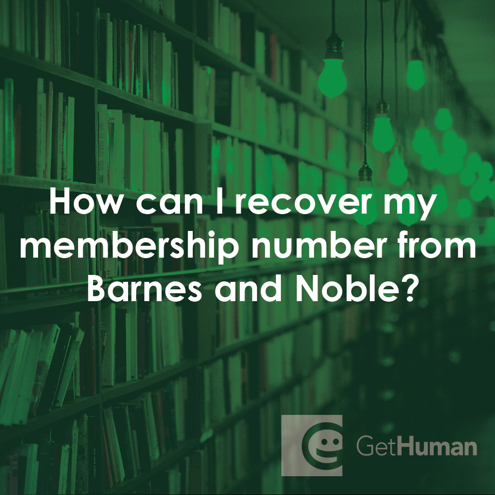 How Can I Recover My Membership Number from Barnes and Noble?