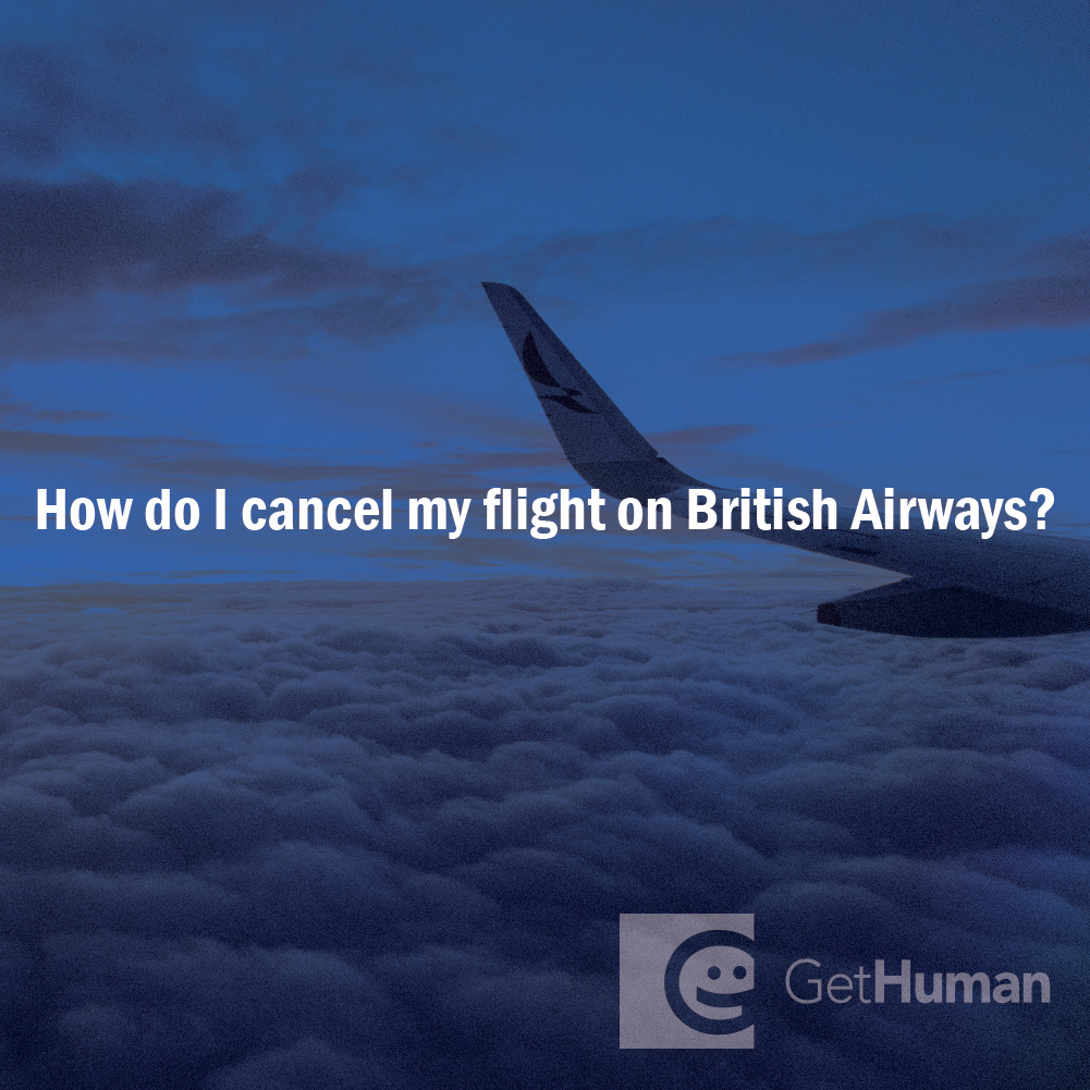 How Do I Cancel My Flight on British Airways?