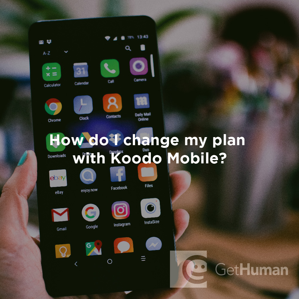 How Do I Change My Plan with Koodo Mobile?