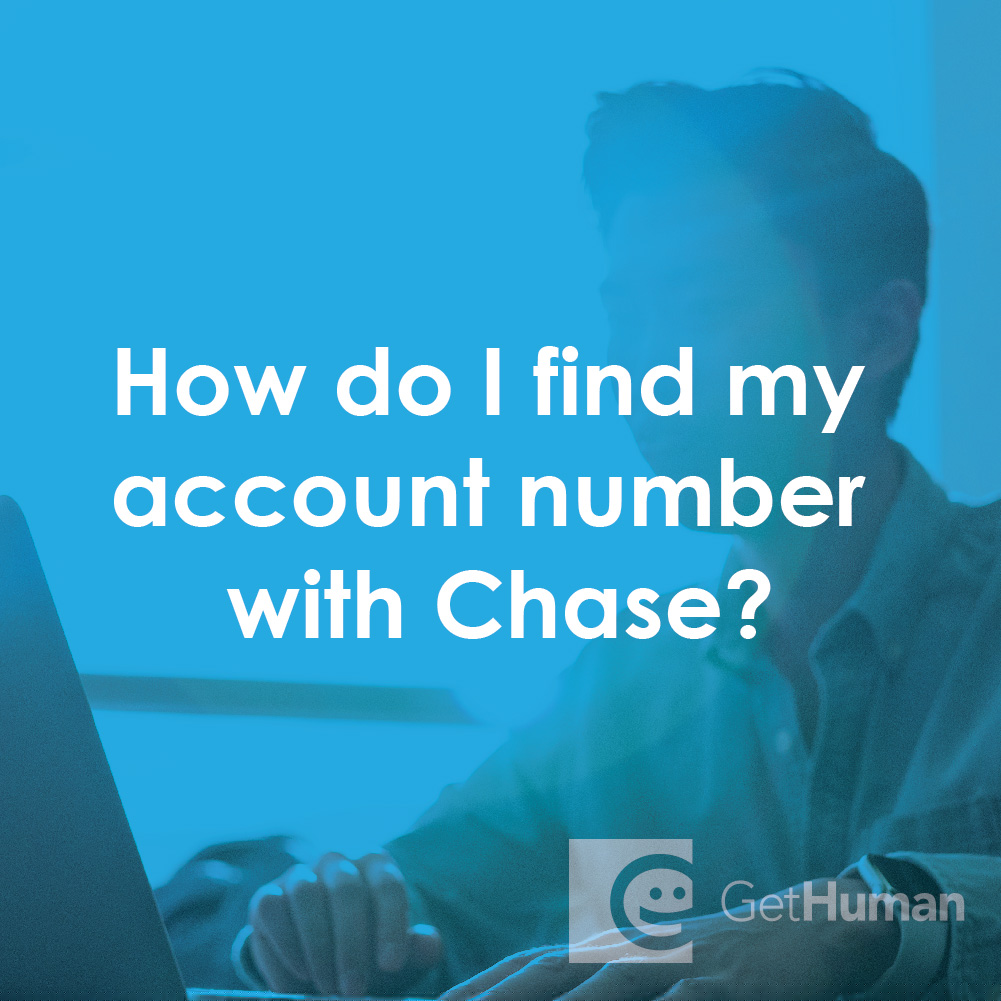 How Do I Find My Account Number with Chase?