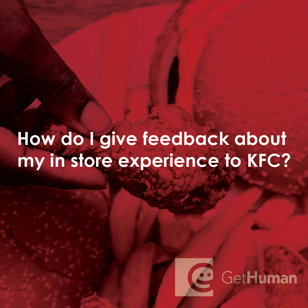 How Do I Give Feedback About My In-Store Experience to KFC?