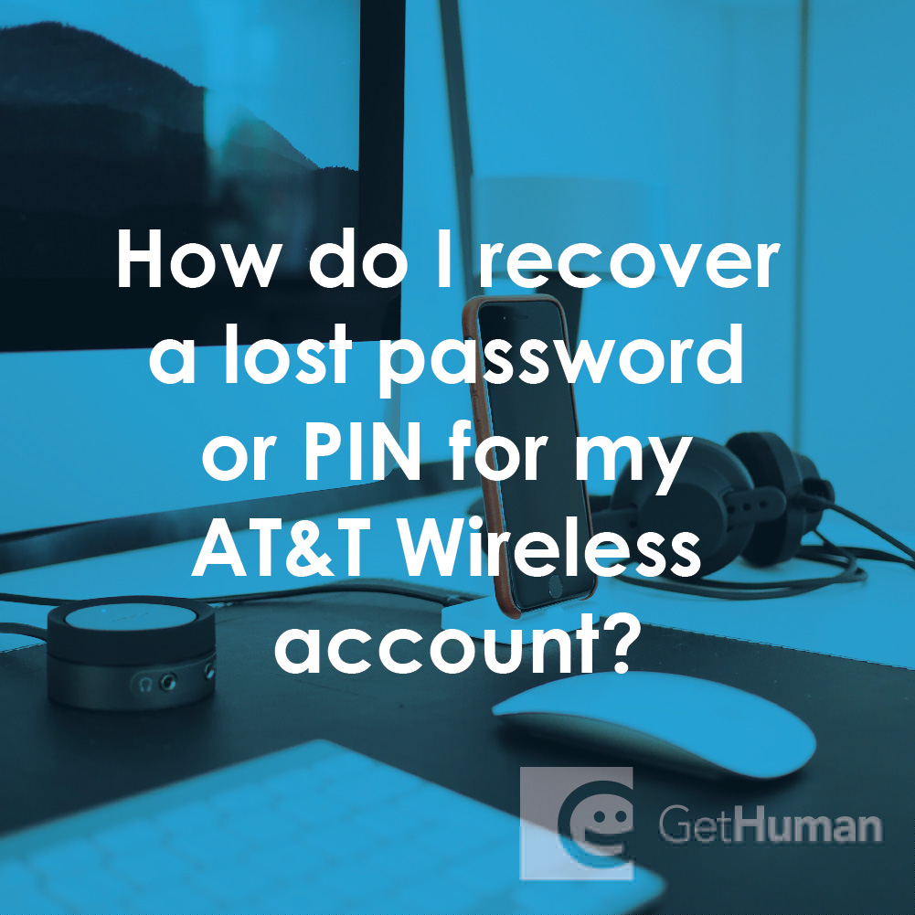 How Do I Recover a Lost Password or Pin for My AT&T Wireless Account?