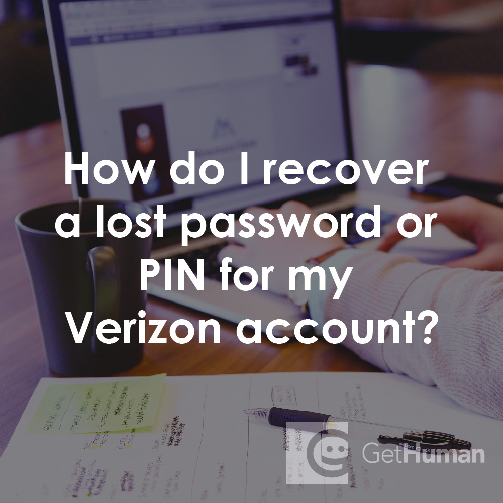 How Do I Recover a Lost Password or Pin for My Verizon Account?