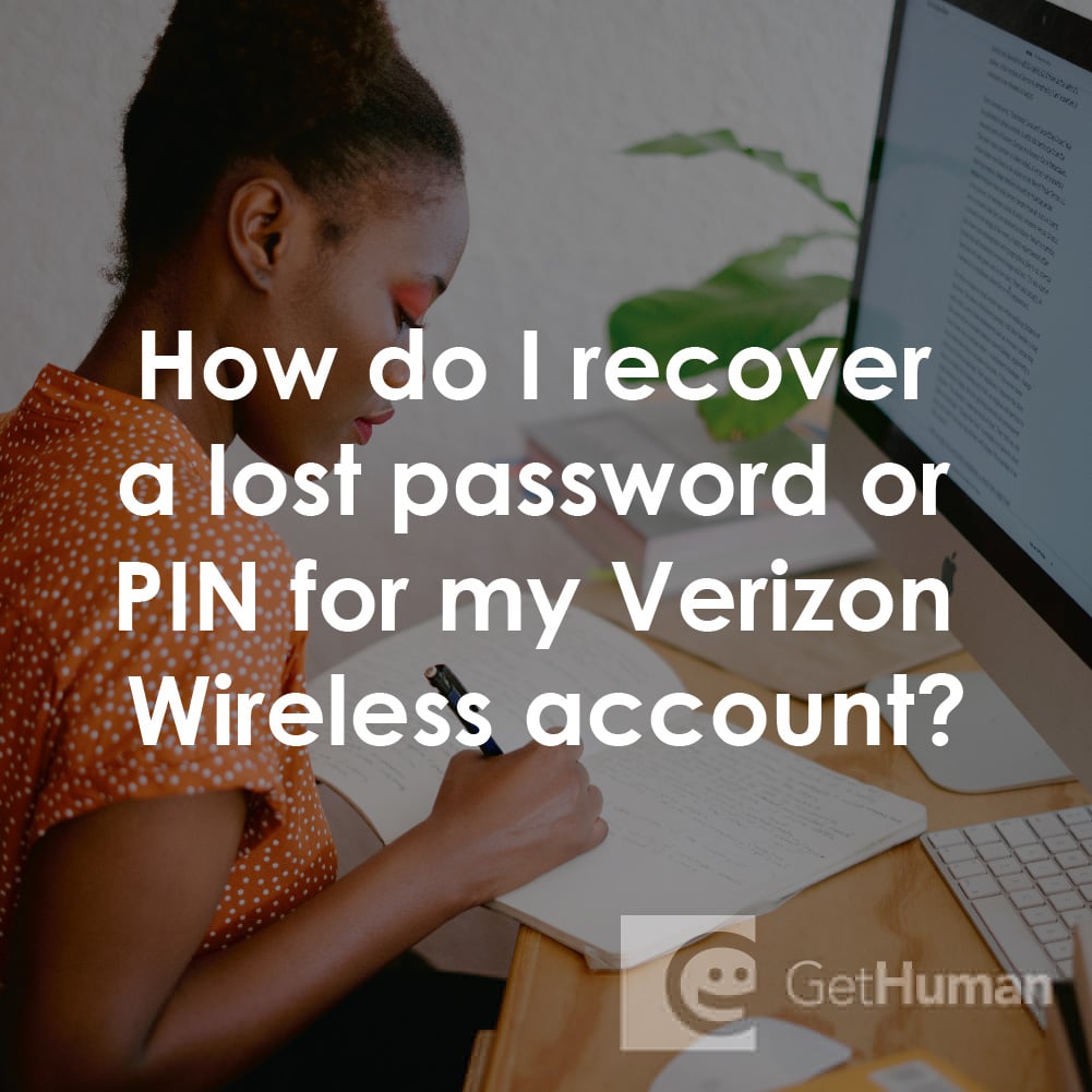 How Do I Recover a Lost Password or Pin for My Verizon Wireless Account?