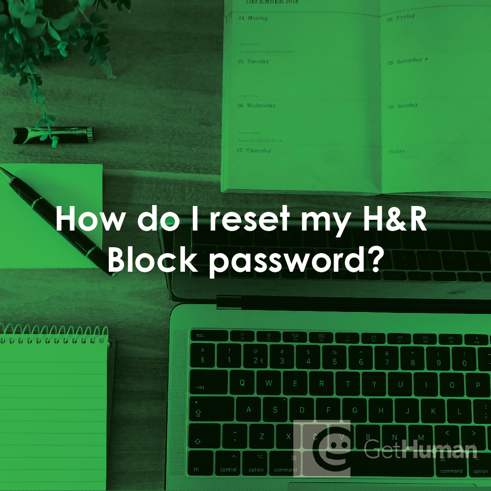How Do I Reset My H&R Block Password?