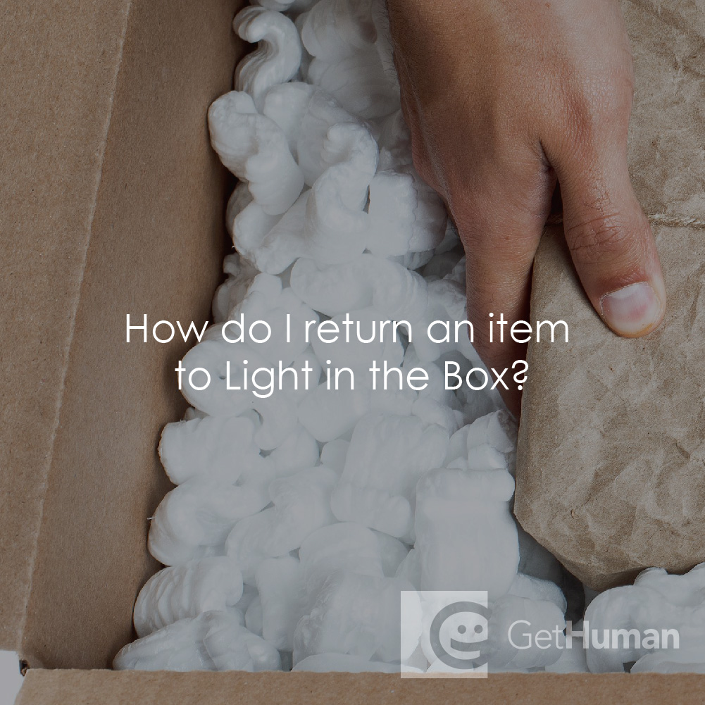 How Do I Return an Item to Light In The Box?