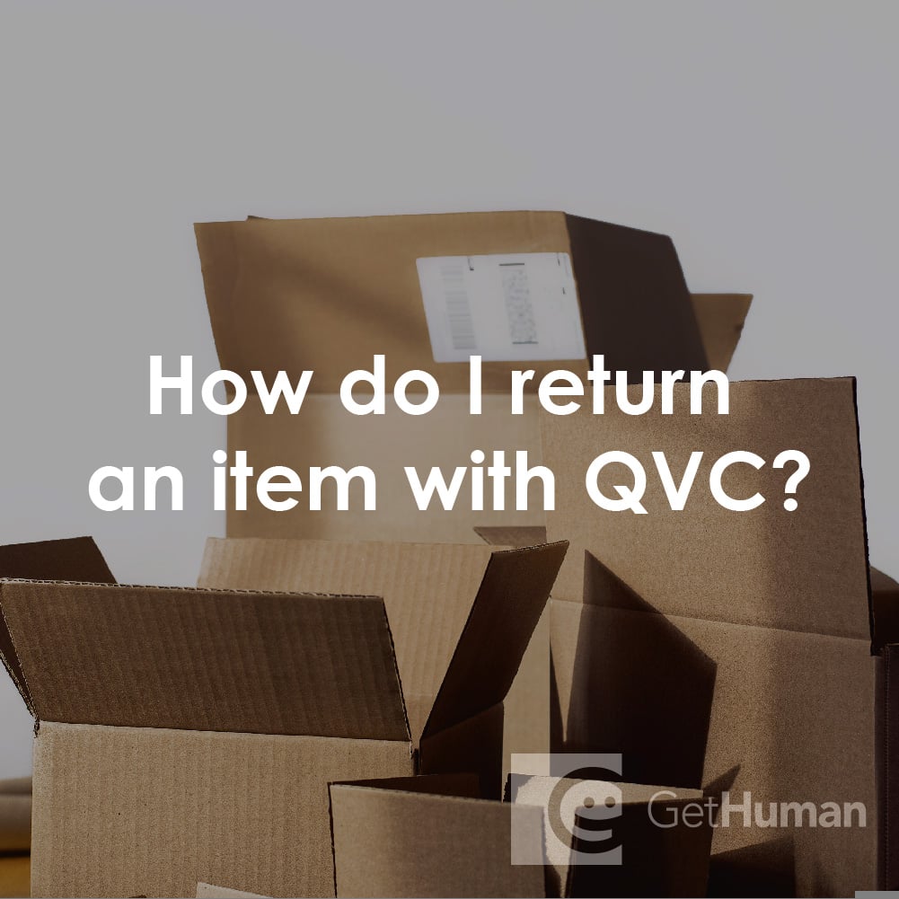 How Do I Return an Item with QVC?