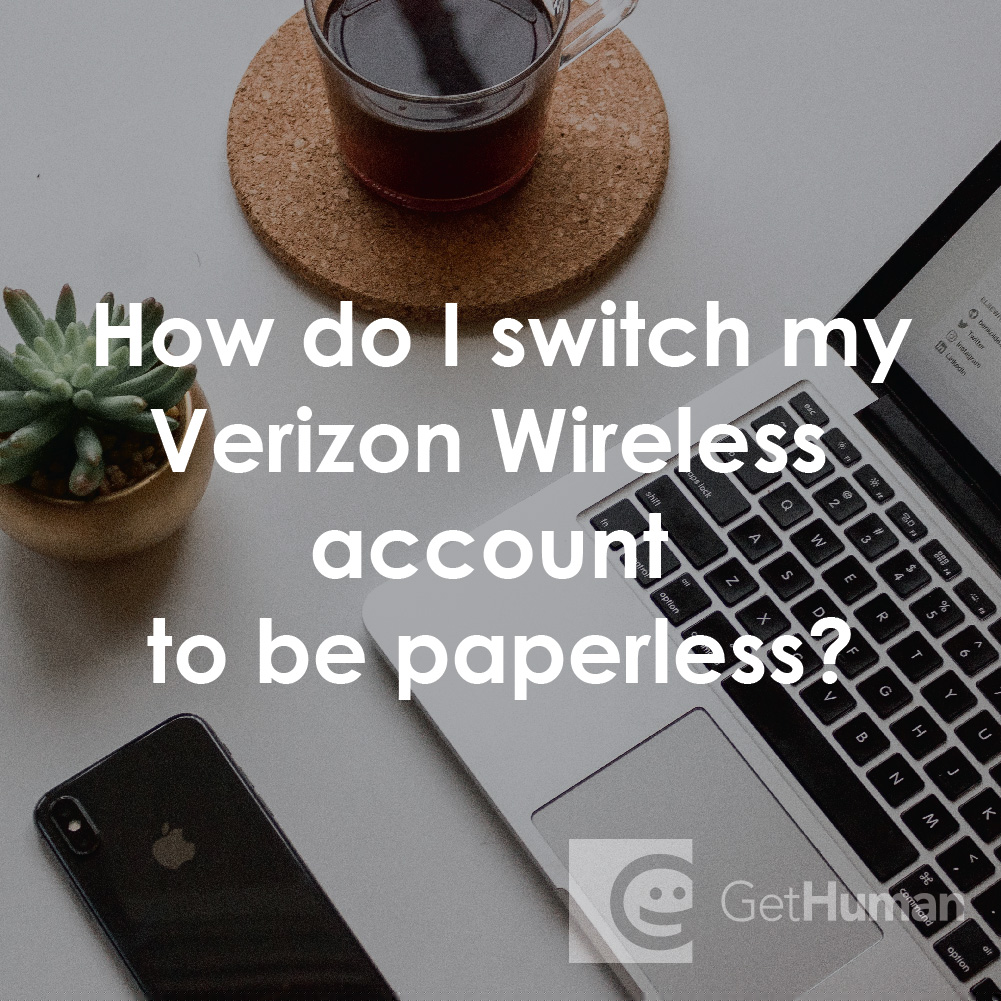 How Do I Switch My Verizon Wireless Account to Be Paperless?