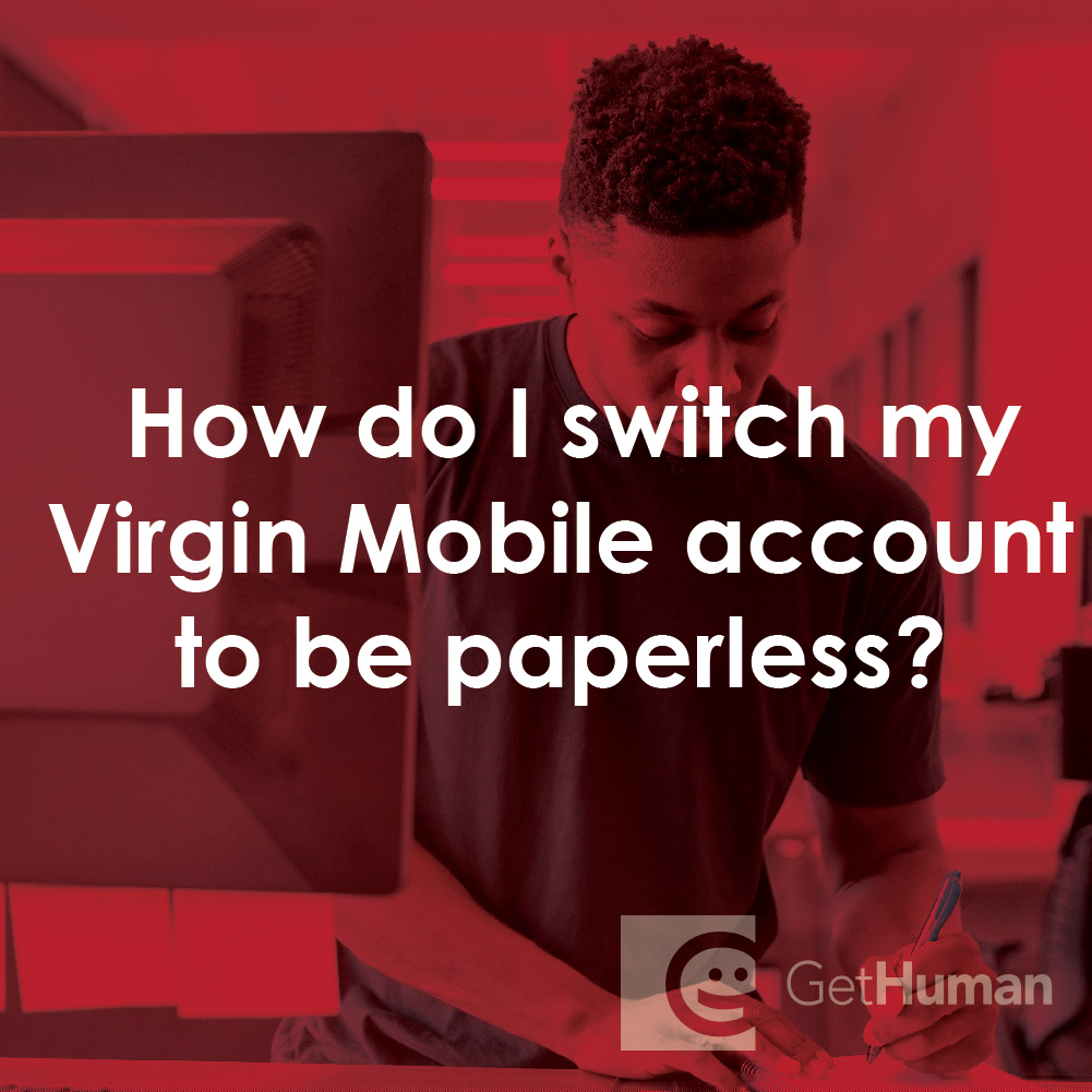 How Do I Switch My Virgin Mobile Account to Be Paperless?