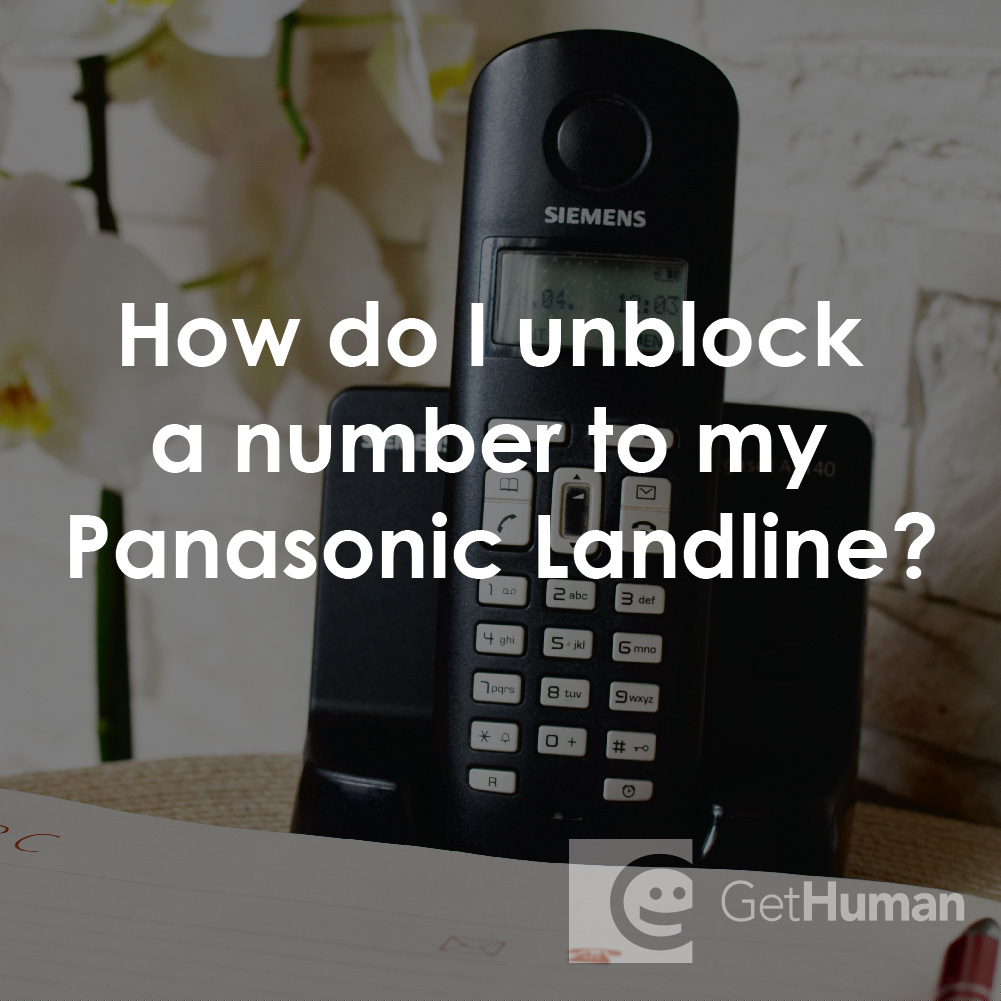 How Do I Unblock a Number to My Panasonic Landline?