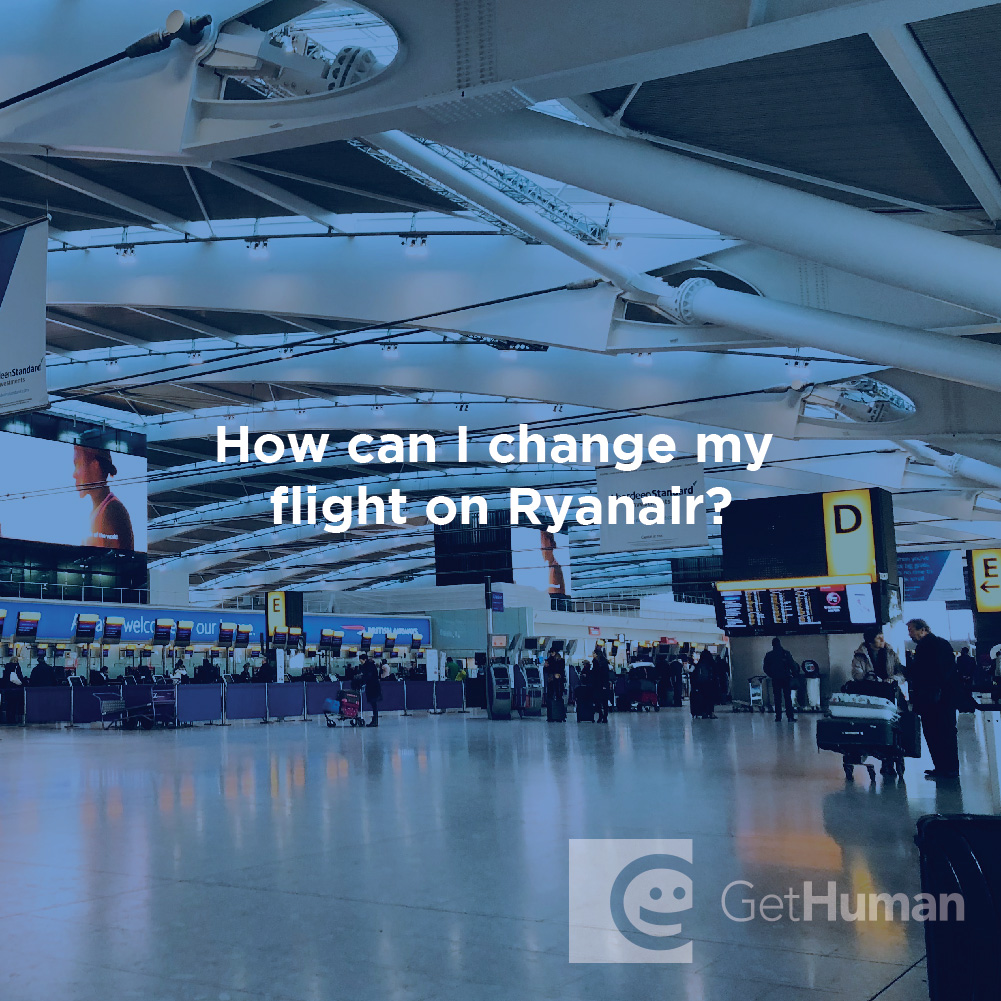 How can I change my flight on Ryanair?