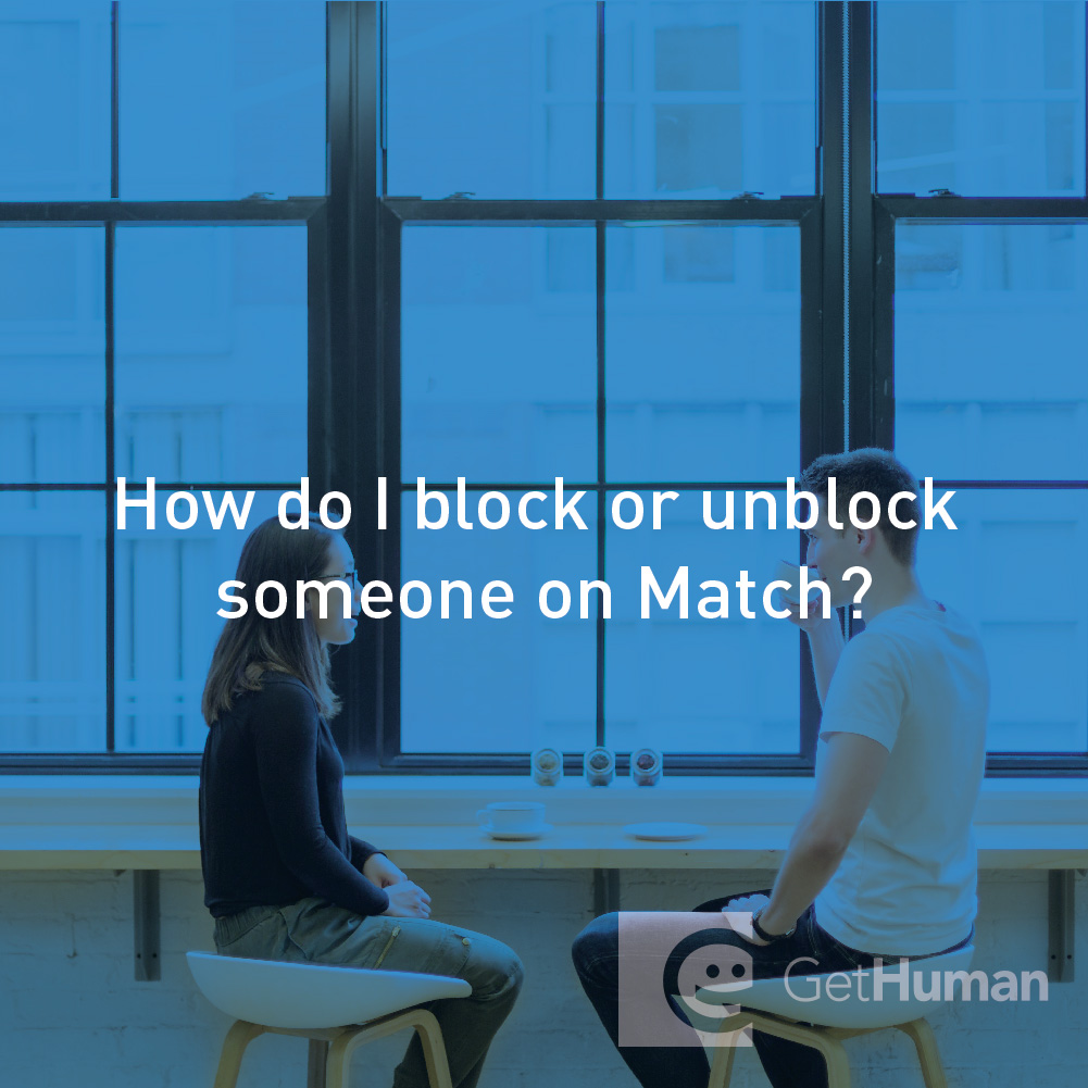 How do I block or unblock someone on Match.com?