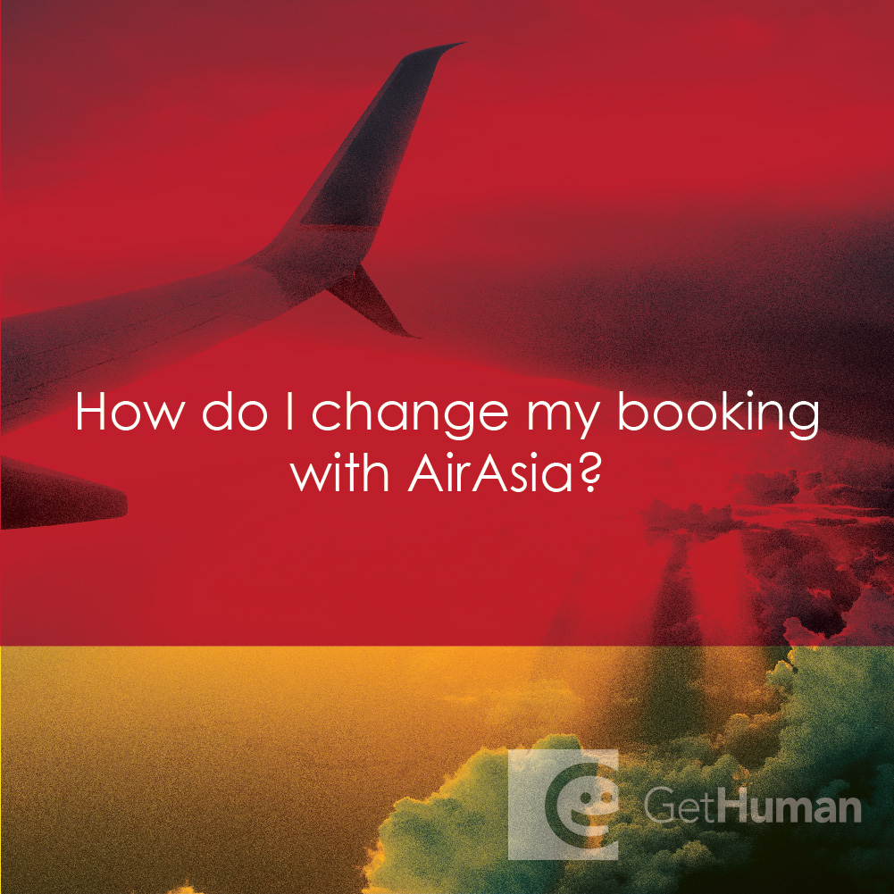 How do I change my booking with AirAsia?