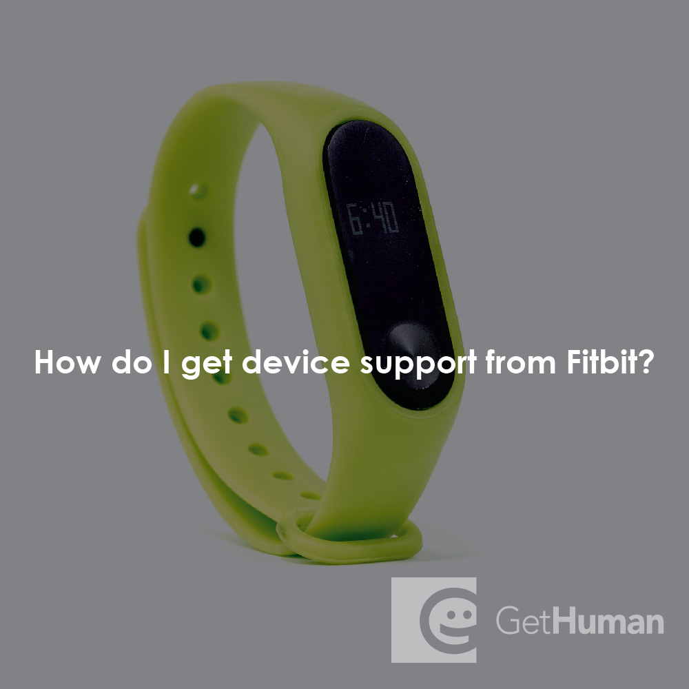 How do I get device support from Fitbit?