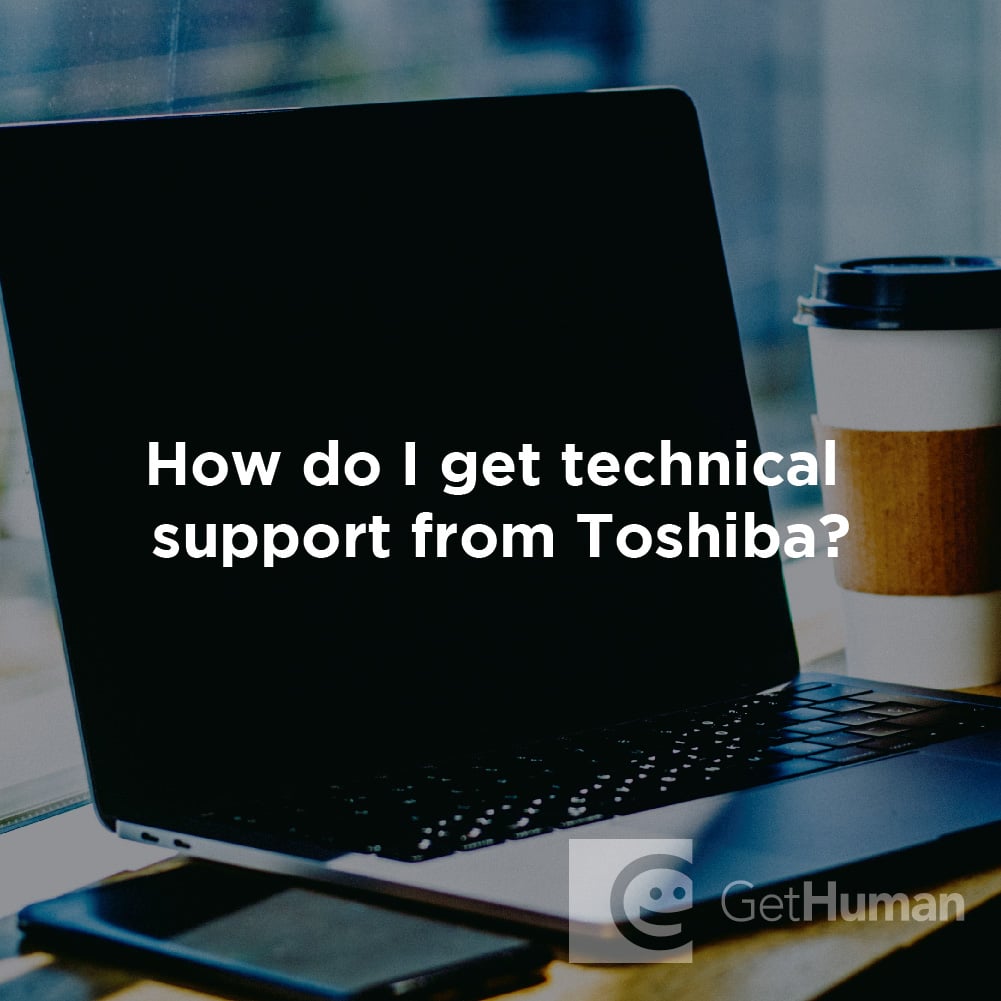 How do I get technical support from Toshiba?