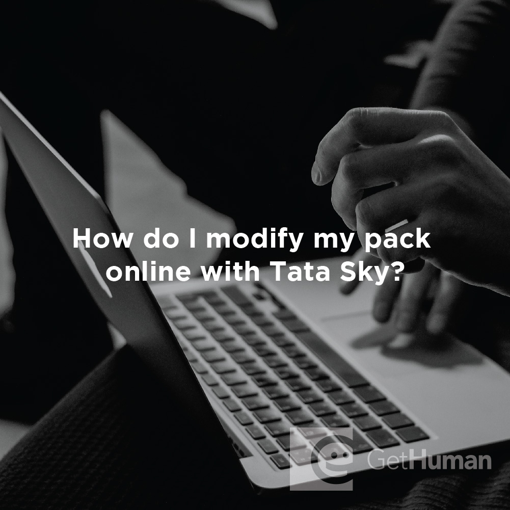 How do I modify my pack online with Tata?