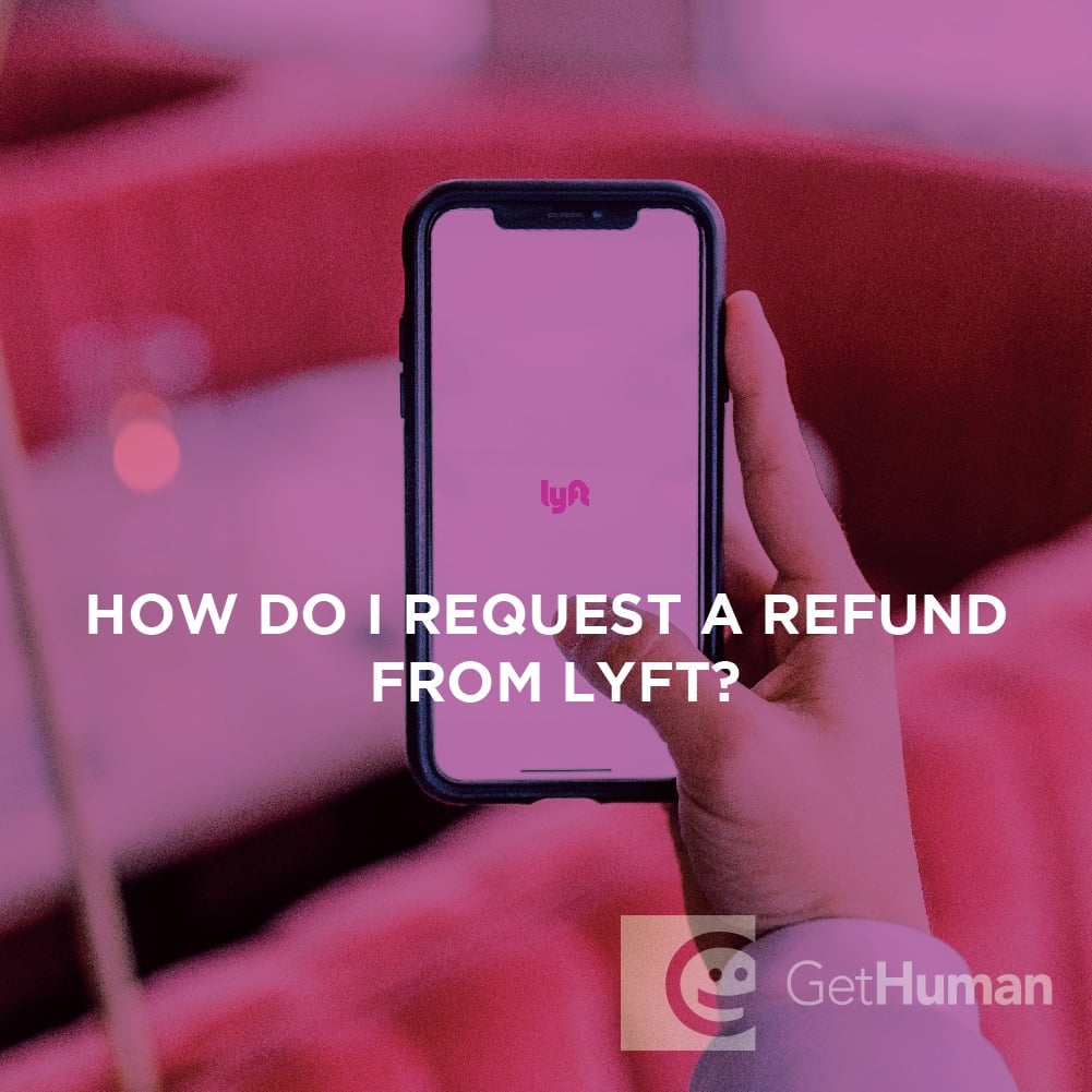 How do I request a refund from Lyft?
