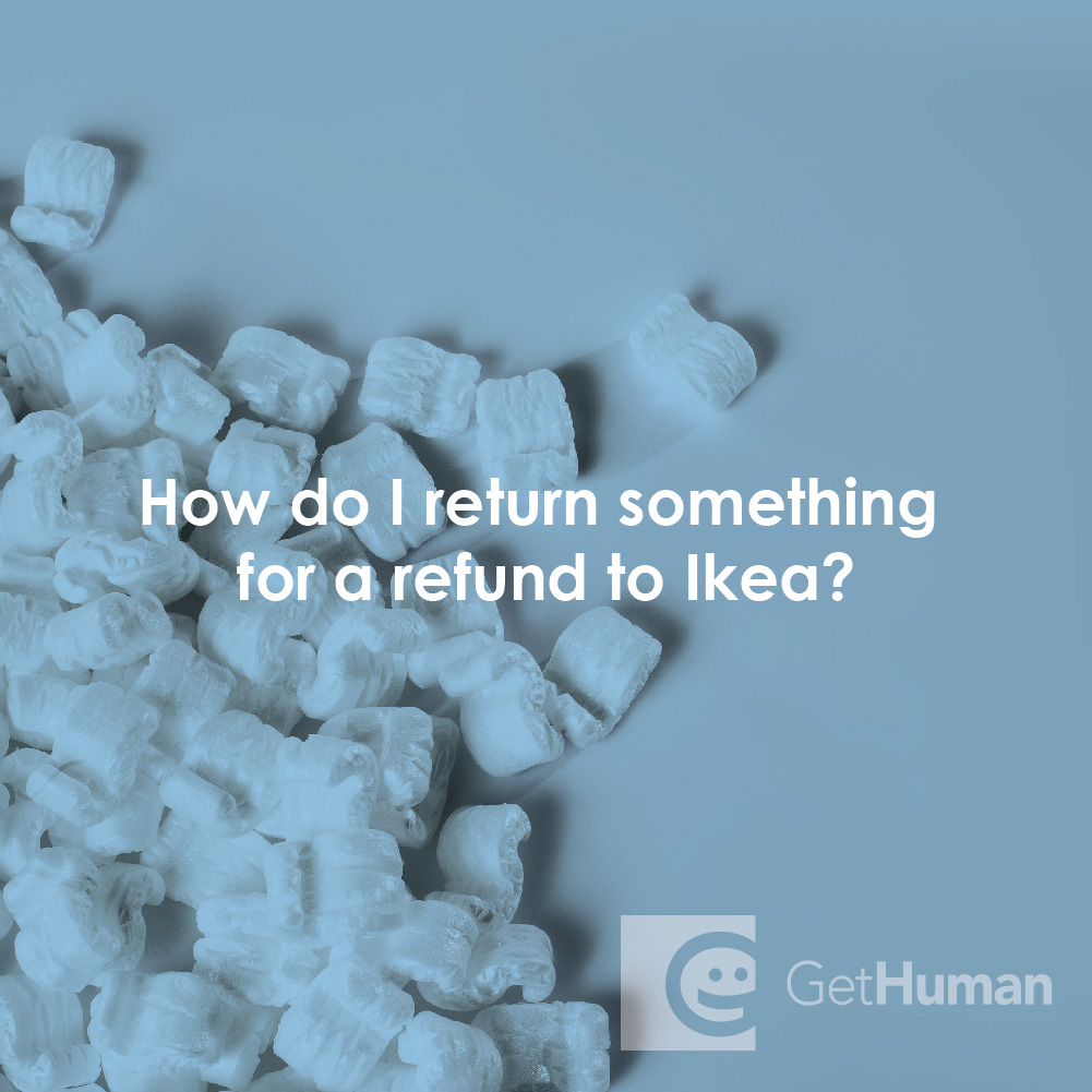 How do I return something for a refund to Ikea?