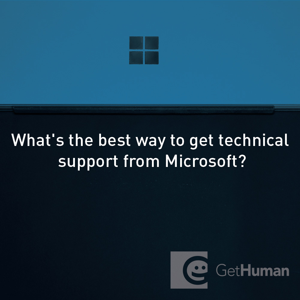 What's the best way to get technical support from Microsoft?