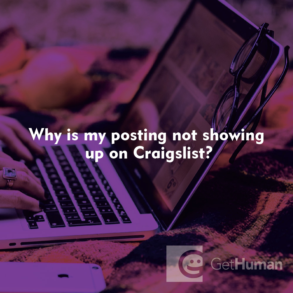 Why is my posting not showing up on Craigslist?