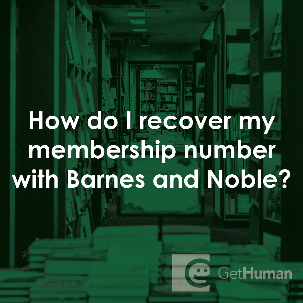 How Do I Recover My Membership Number with Barnes and Noble?