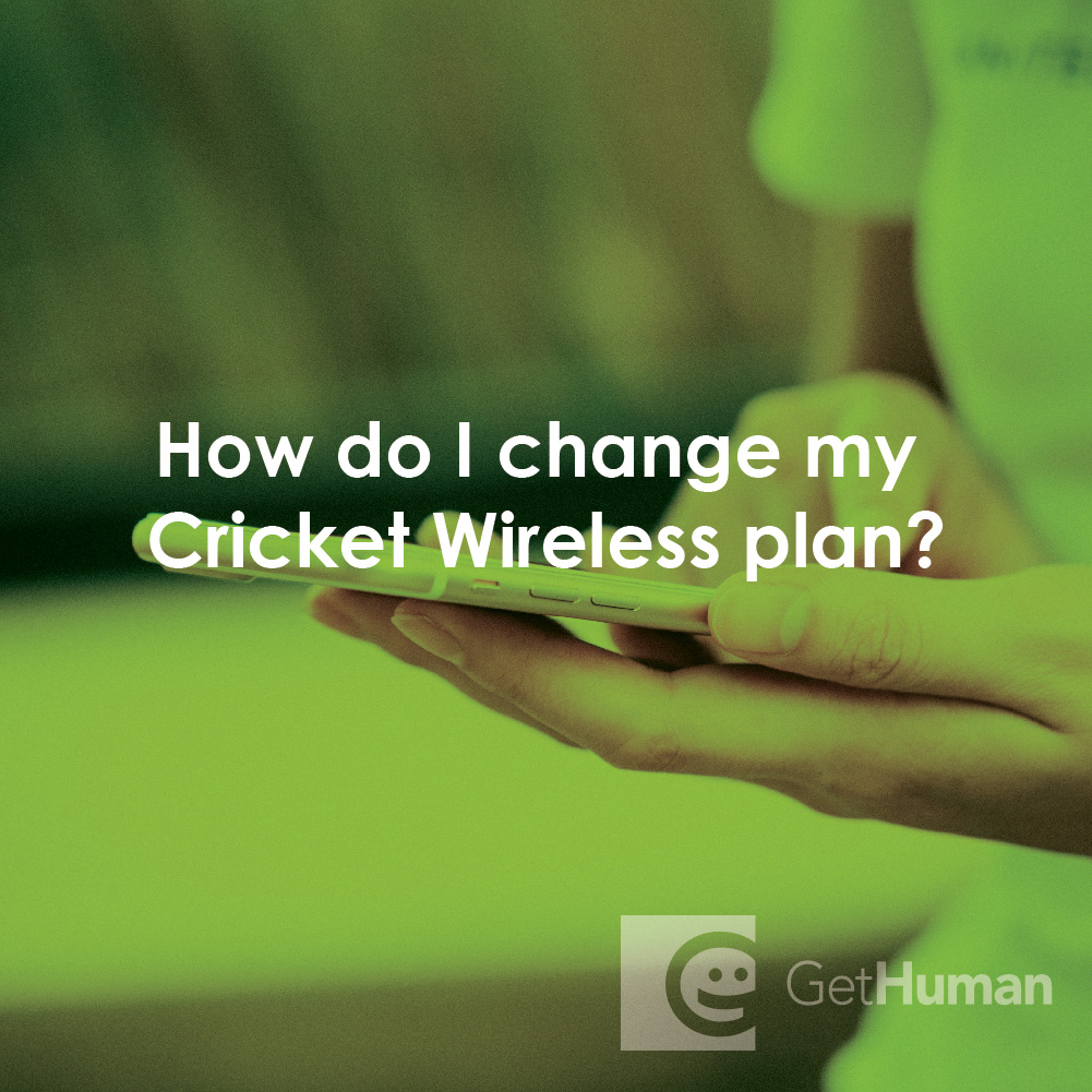 How Do I Change My Cricket Wireless Plan?