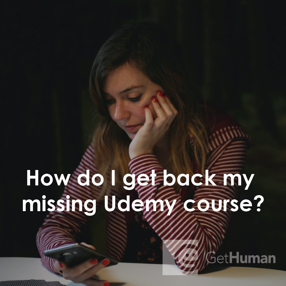 How Do I Get Back My Missing Udemy Course?