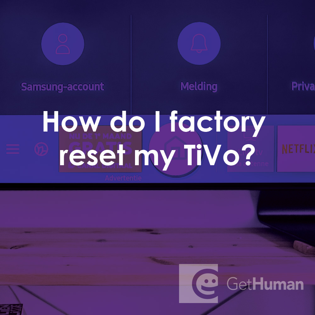How Do I Factory Reset My TiVo?