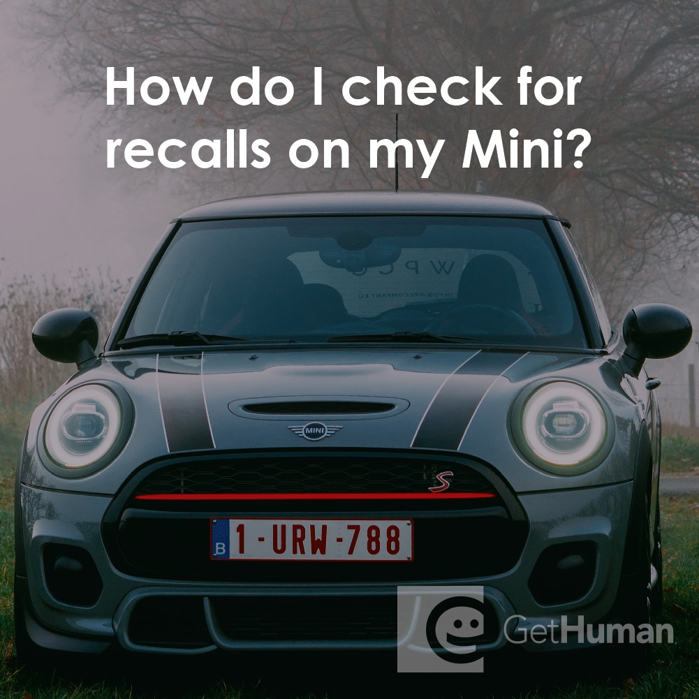 How Do I Check for Recalls on My Mini?