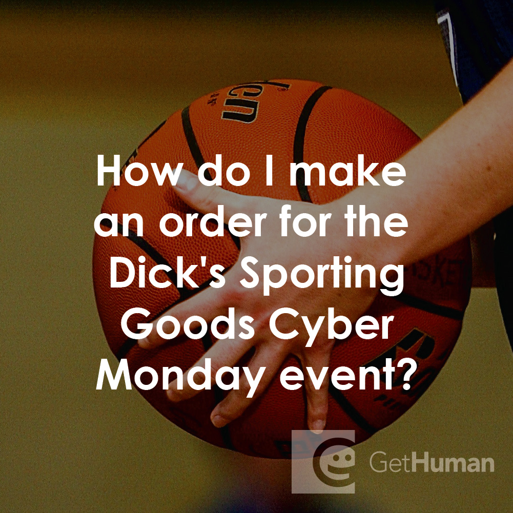 How Do I Make an Order for the Dick’s Sporting Goods Cyber Monday Event?
