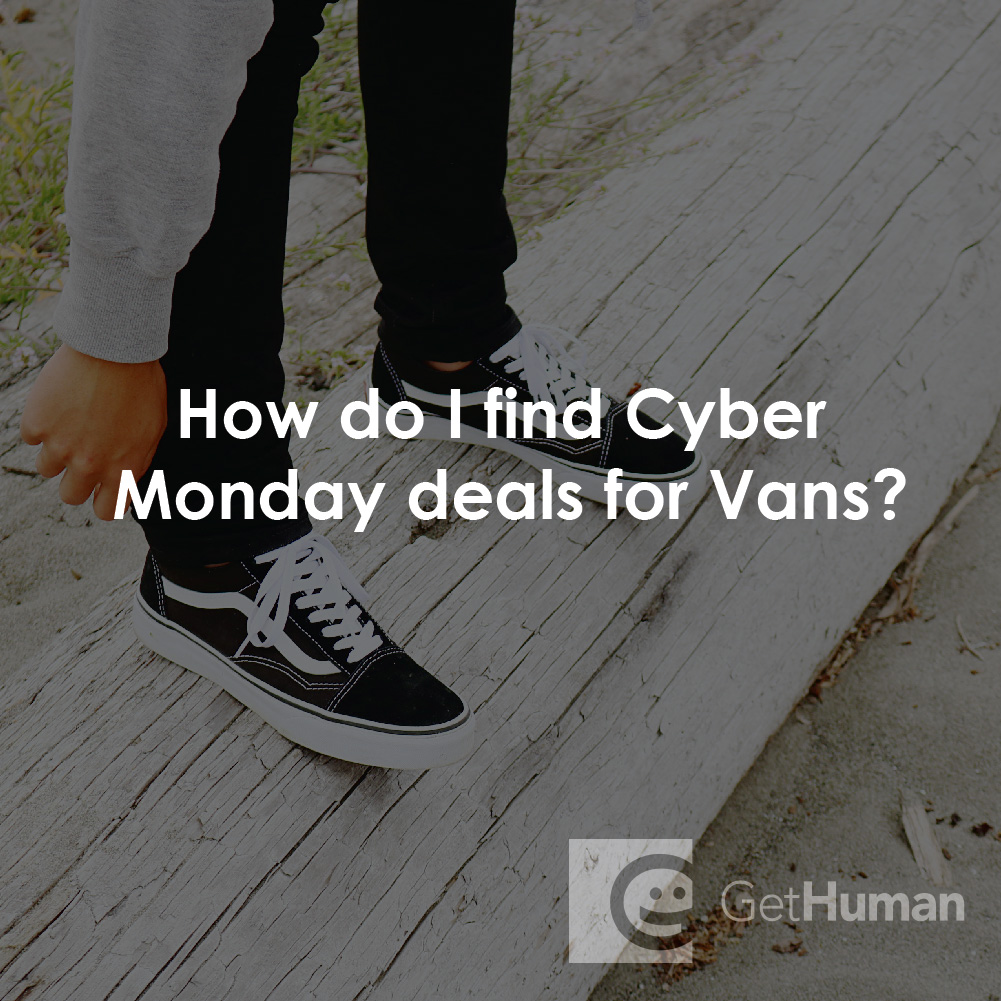 How Do I Find Cyber Monday Deals for Vans?
