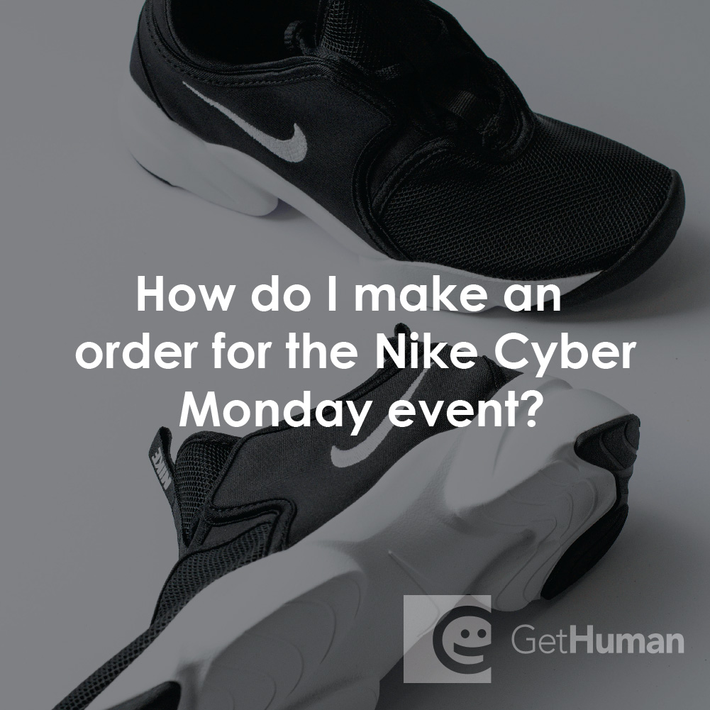 How Do I Make an Order for the Nike Cyber Monday Event?