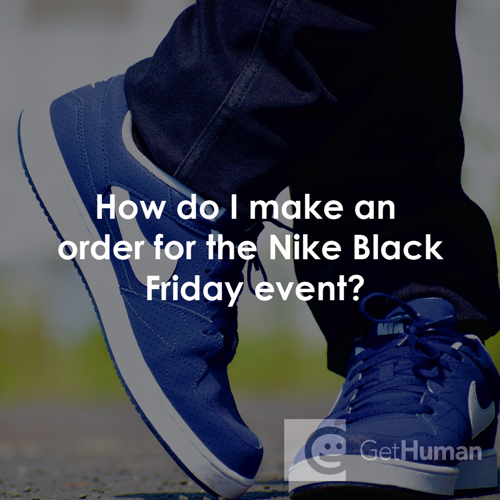 How Do I Make an Order for the Nike Black Friday Event?