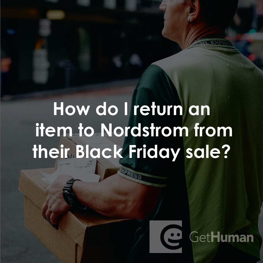 How Do I Return an Item to Nordstrom from Their Black Friday Sale?