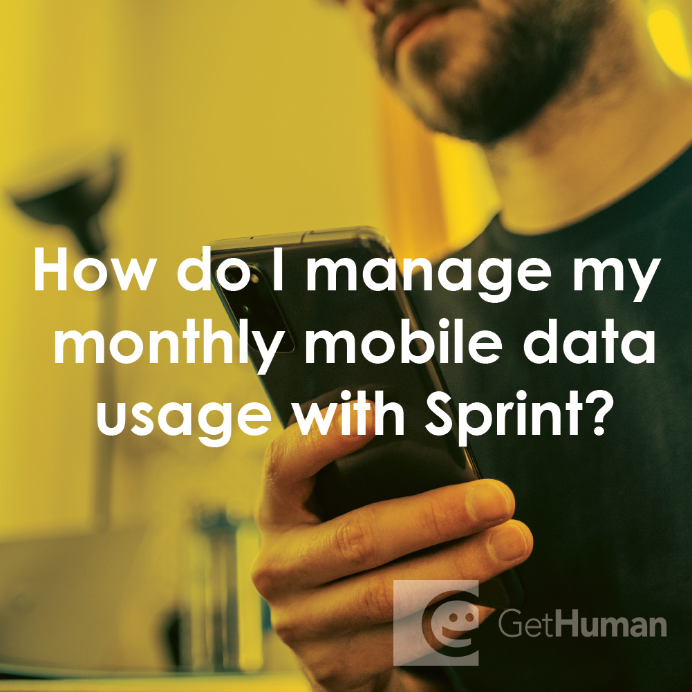 How Do I Manage My Monthly Mobile Data Usage with Sprint?